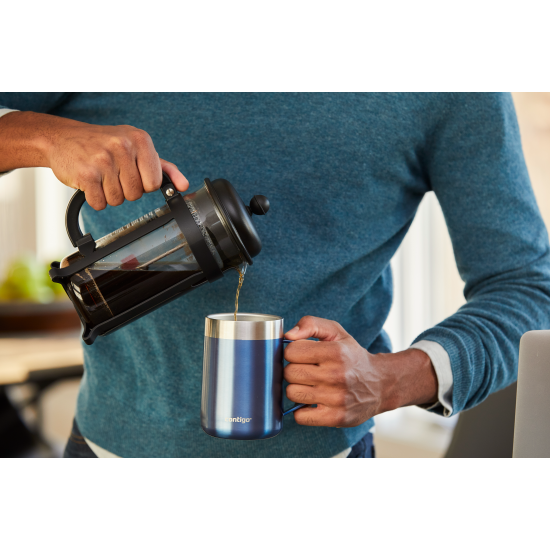 Contigo Streeterville Desk Mug Insulated Coffee Thermal Mug with Stainless Steel Handle, 420 mL, Salt